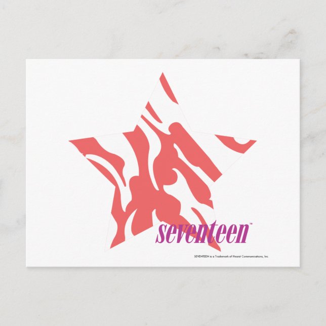 Zebra Pink 3 Postcard (Front)