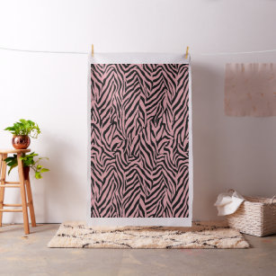 Pink Zebra Fabric