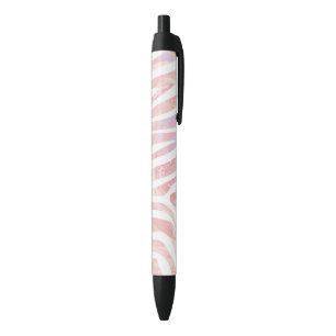 Zebra Pink and White Print Pen