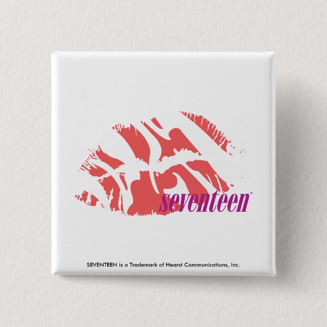 Zebra Pink Button (Front)