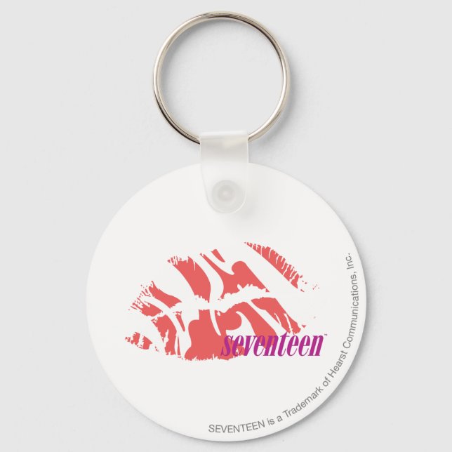 Zebra Pink Keychain (Front)