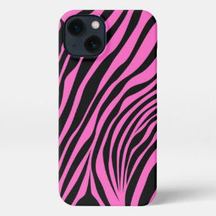 Zebra Pink Skin Modern Girly Animal Print Wild iPhone 13 Case