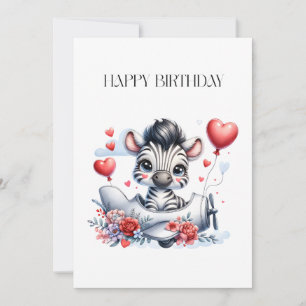 Zebra Plane Birthday