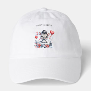 Zebra Plane Birthday Hat