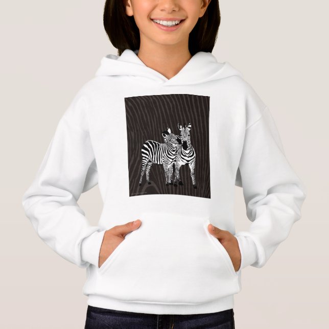 Zebra Play Hoodie (Front)