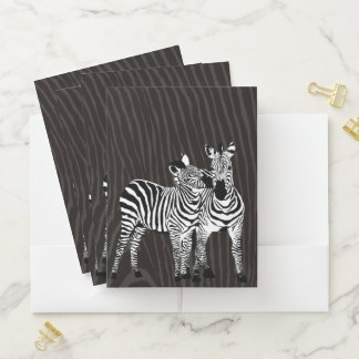 Zebra Play Pocket Folder