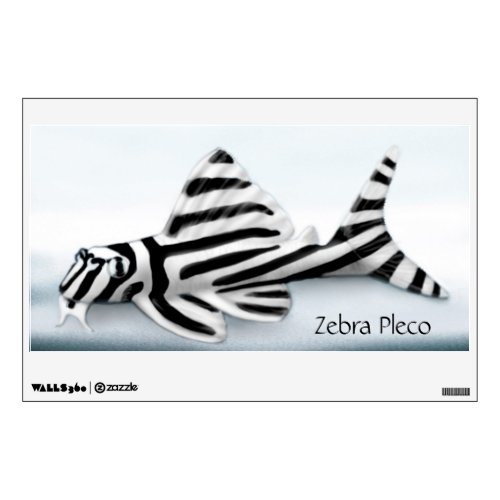 Zebra Pleco Aquarium Fish Wall Decal