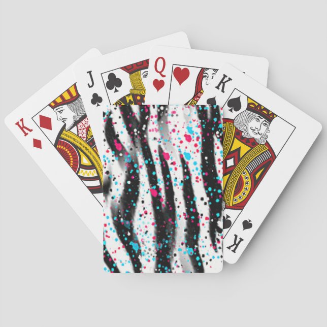 Zebra Poker Cards (Back)