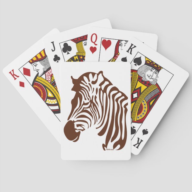 Zebra Poker Cards (Back)
