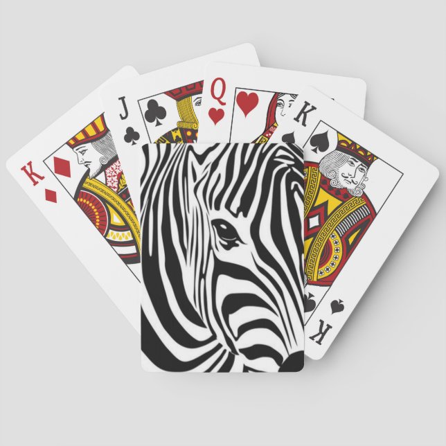  Zebra Poker Cards (Back)