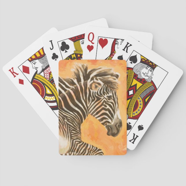 Zebra Poker Cards (Back)