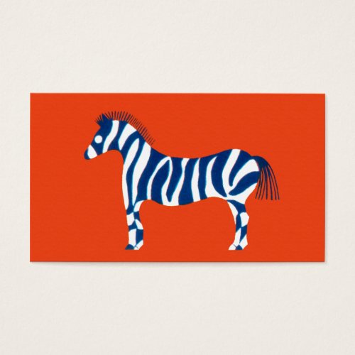 Zebra Pop Art Business Cards