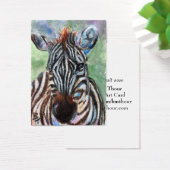 Zebra Portrait ACEO ArtCard (Desk)