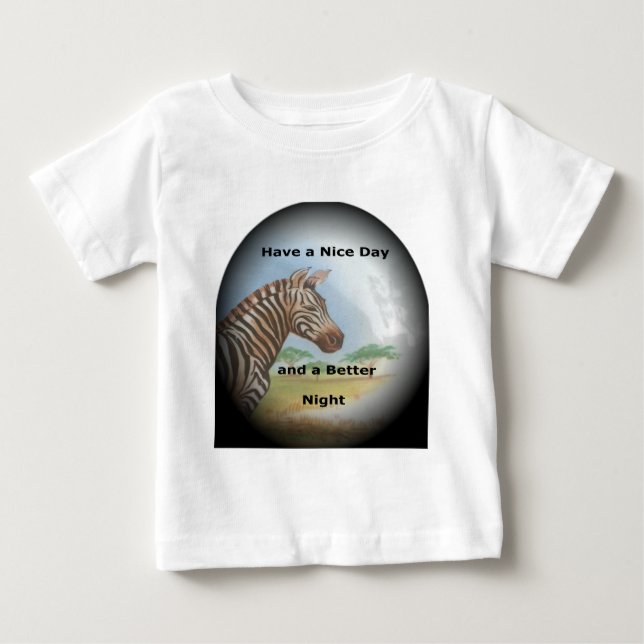 Zebra Portrait, Amboseli: he Spirit of the Savanna Baby T-Shirt (Front)