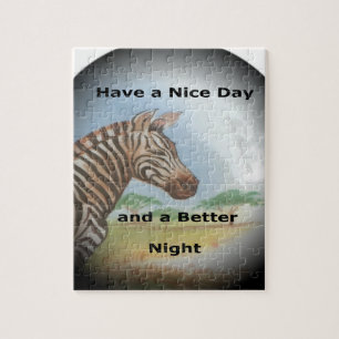 Zebra Portrait, Amboseli: he Spirit of the Savanna Jigsaw Puzzle