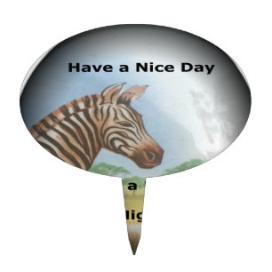 Zebra Portrait, Amboseli: The Spirit of the Savann Cake Topper