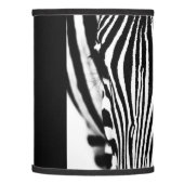 Zebra portrait black and white lamp shade (Left)