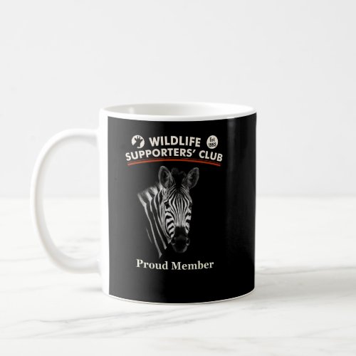 Zebra Portrait In Black And White For Wildlife Sup Coffee Mug