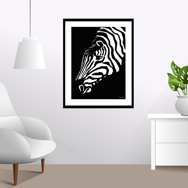 Zebra Portrait Poster Art (Creator Uploaded)