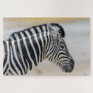 Zebra Portrait Wild Animal Nature African Jigsaw Puzzle