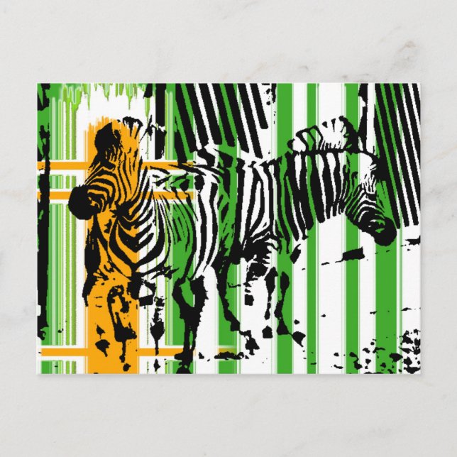 Zebra Postcard (Front)