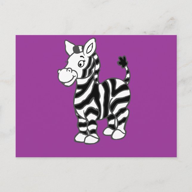 Zebra Postcard (Front)