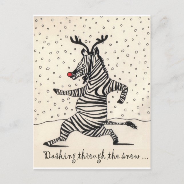 ZEBRA POSTCARD (Front)