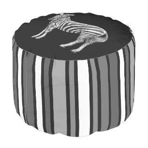 Zebra Pouf