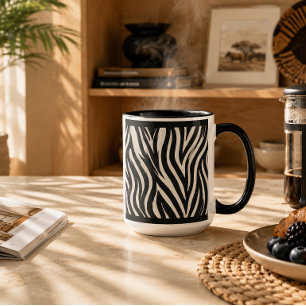 "ZEBRA PRINT" - 15 OZ. COFFEE MUG