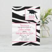 Zebra Print 2012 Graduation Announcement (Standing Front)