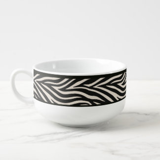 "ZEBRA PRINT" - 28 OZ. SOUP MUG