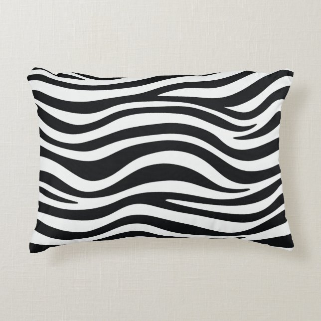Zebra print accent pillow (Front)