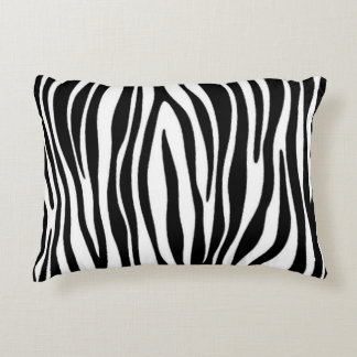 Zebra Print Accent Pillow