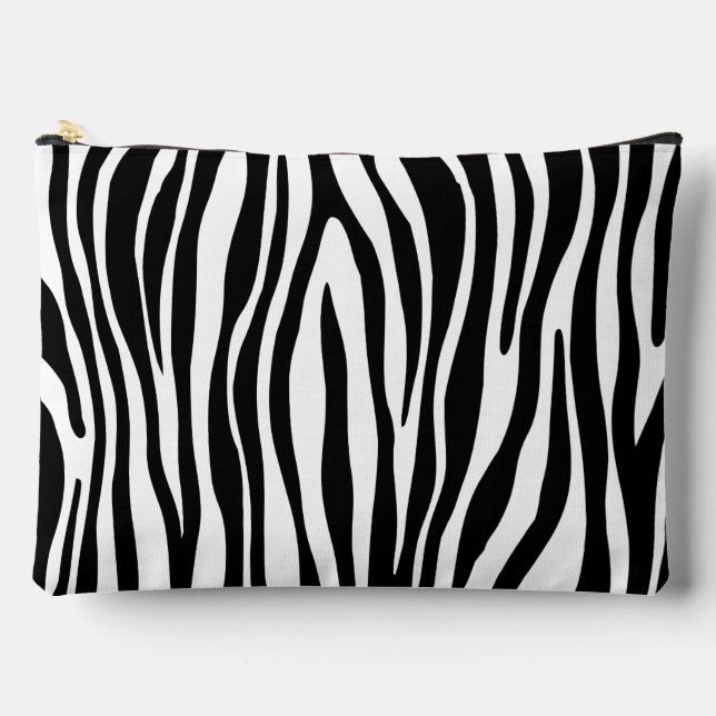 Zebra Print Accessory Pouch (Front)