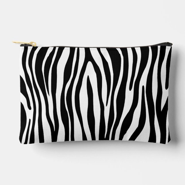 Zebra Print Accessory Pouch (Front)