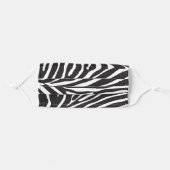 Zebra Print Adult Cloth Face Mask (Front, Folded)