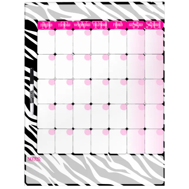 Pink Zebra Print | Art Board Print