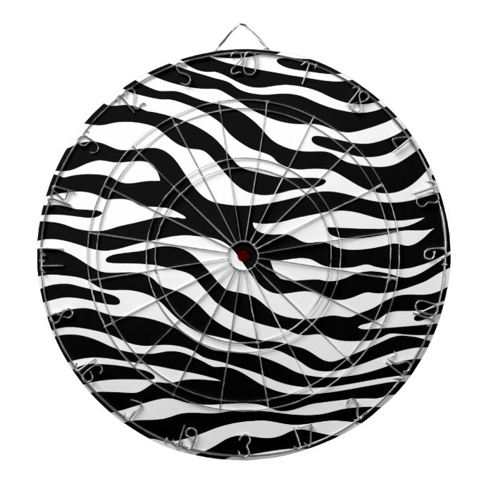 zebra print animal pattern cheetah leopard dartboard with darts