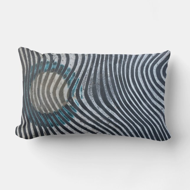 Zebra Print Animal Print Pattern Lumbar Pillow (Front)