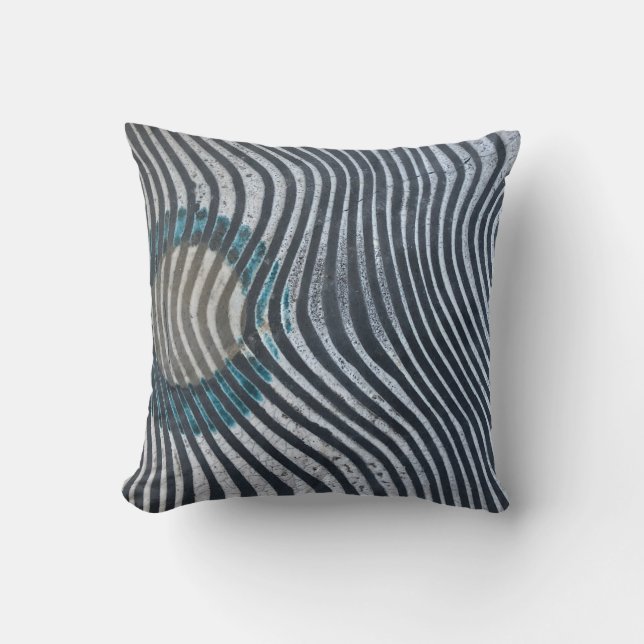 Zebra Print Animal Print Pattern Throw Pillow (Front)