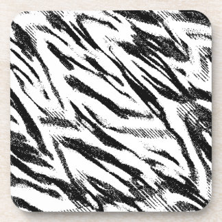 Zebra Print Art Coasters