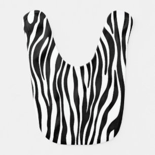 Zebra Print Baby Bib
