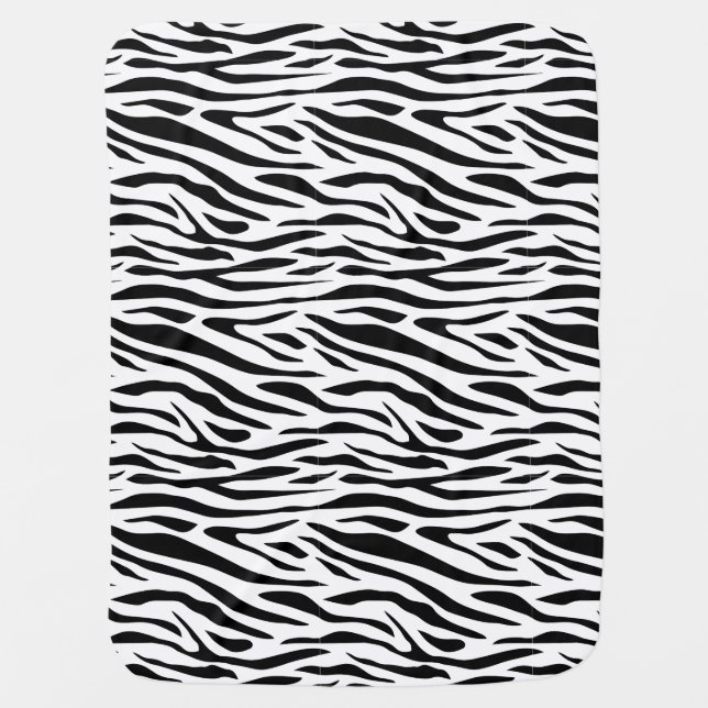 Zebra Print Baby Blanket (Front)
