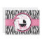 Zebra Print & Baby Carriage Baby Shower Invitation