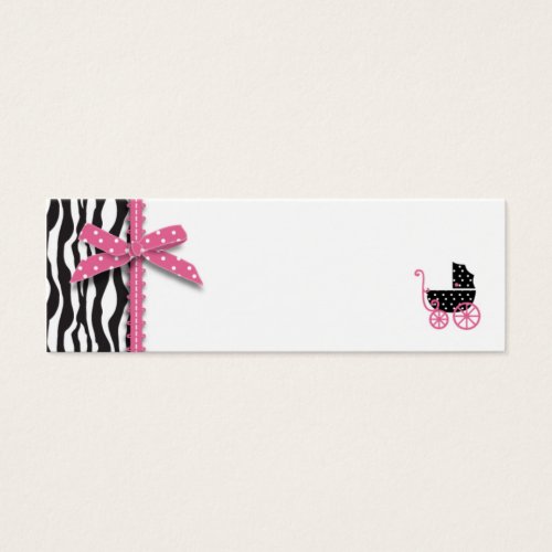 Boutique Chic Girl Skinny Gift Tag Business Card Template