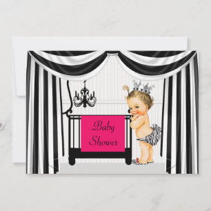 Zebra Print Baby Shower Invitation