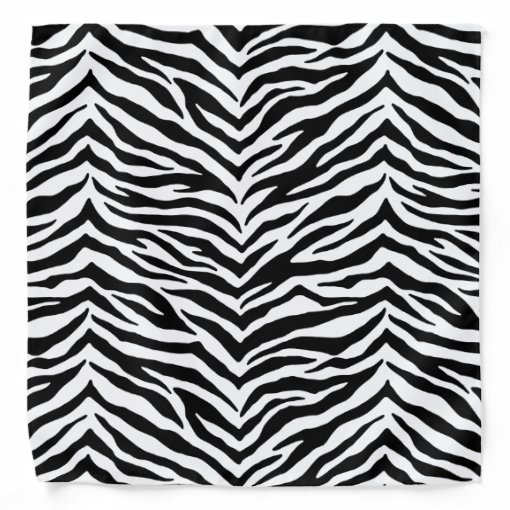 Zebra Print Bandana | Zazzle