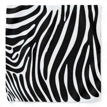 Zebra Print Bandana by imaginarystory at Zazzle