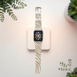 Zebra Print-Beige- Apple Watch Band