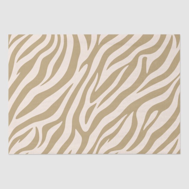 Zebra Print-Beige- Tissue Paper (Front)